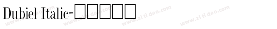 Dubiel Italic字体转换